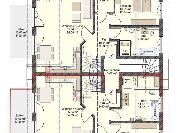 Maisonette zum Kauf provisionsfrei 663.000 € 3 Zimmer 107 m²<br/>Wohnfläche Dachgeschoss, 1.<br/>Geschoss Zingst Zingst 18374