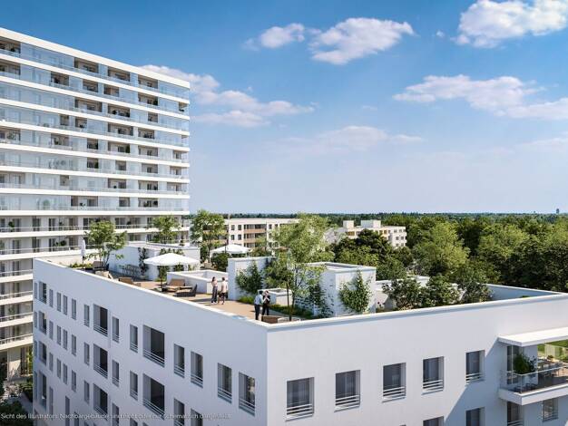 Wohnung zum Kauf - Erstbezug provisionsfrei 232.458 € 2 Zimmer 54,1 m² 1. Geschoss Franz-Heubl-Straße 1 Ramersdorf-Perlach München 81735