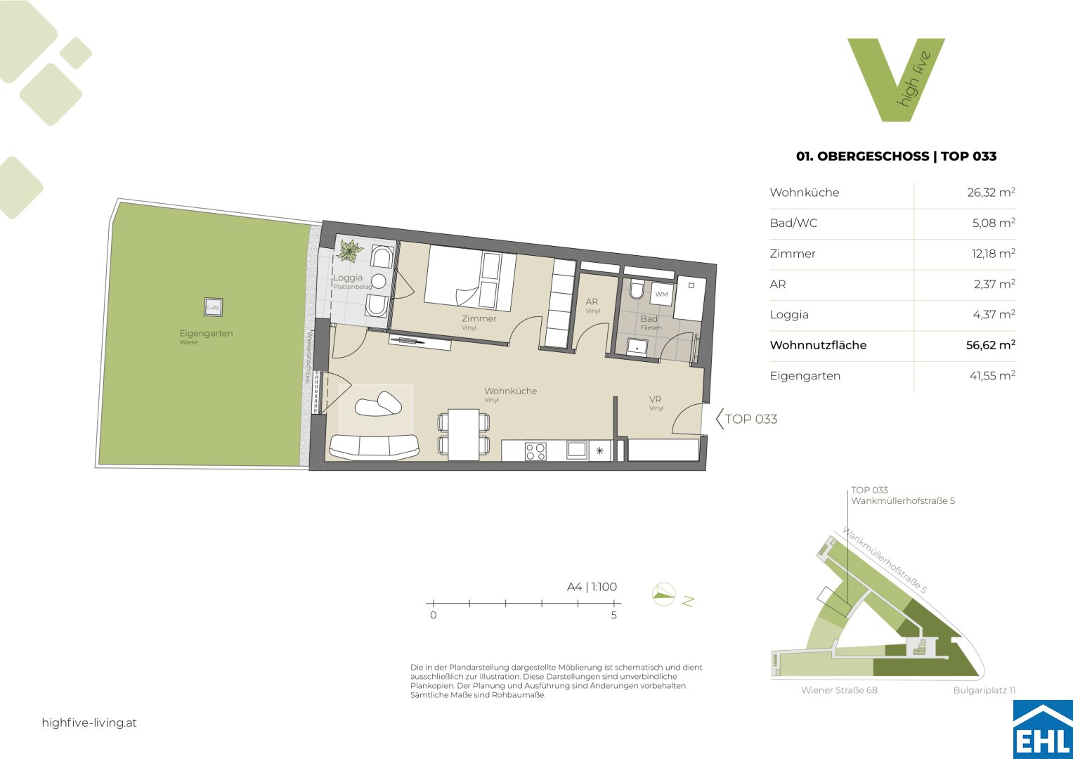 Wohnung zur Miete 704 € 2 Zimmer 52,3 m²<br/>Wohnfläche 1.<br/>Geschoss Waldegg Linz 4020