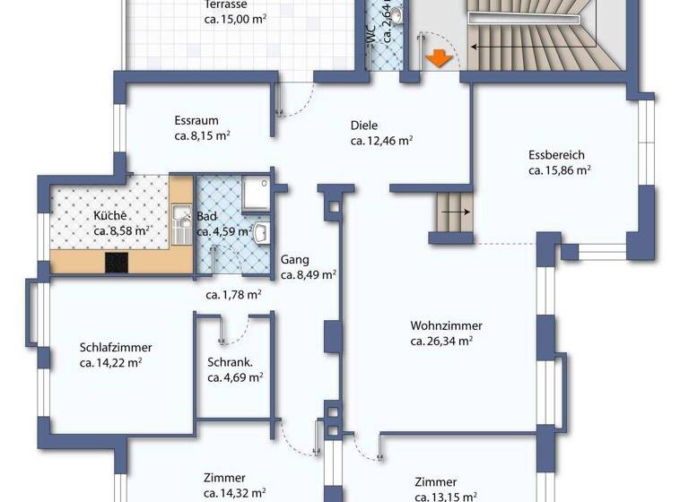 Wohnung zur Miete 1.867 € 4 Zimmer 145 m² EG Perchtoldsdorf 2380