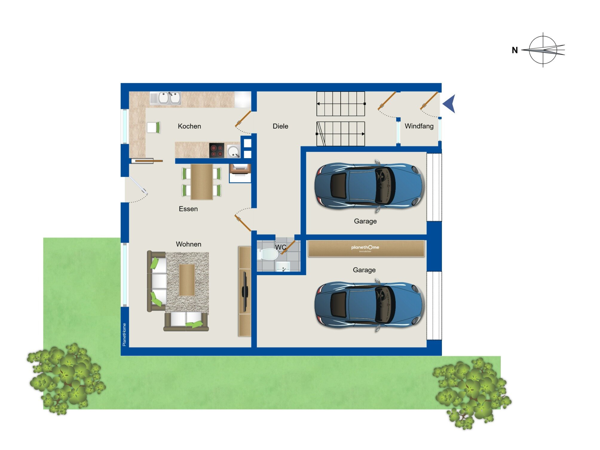 Doppelhaushälfte zum Kauf 320.000 € 4 Zimmer 137 m²<br/>Wohnfläche 223 m²<br/>Grundstück Lauffen Deißlingen 78652