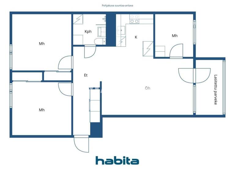 Studio zum Kauf 134.000 € 4 Zimmer 74 m² 6. Geschoss Myyrmäentie 4 Vantaa 01600
