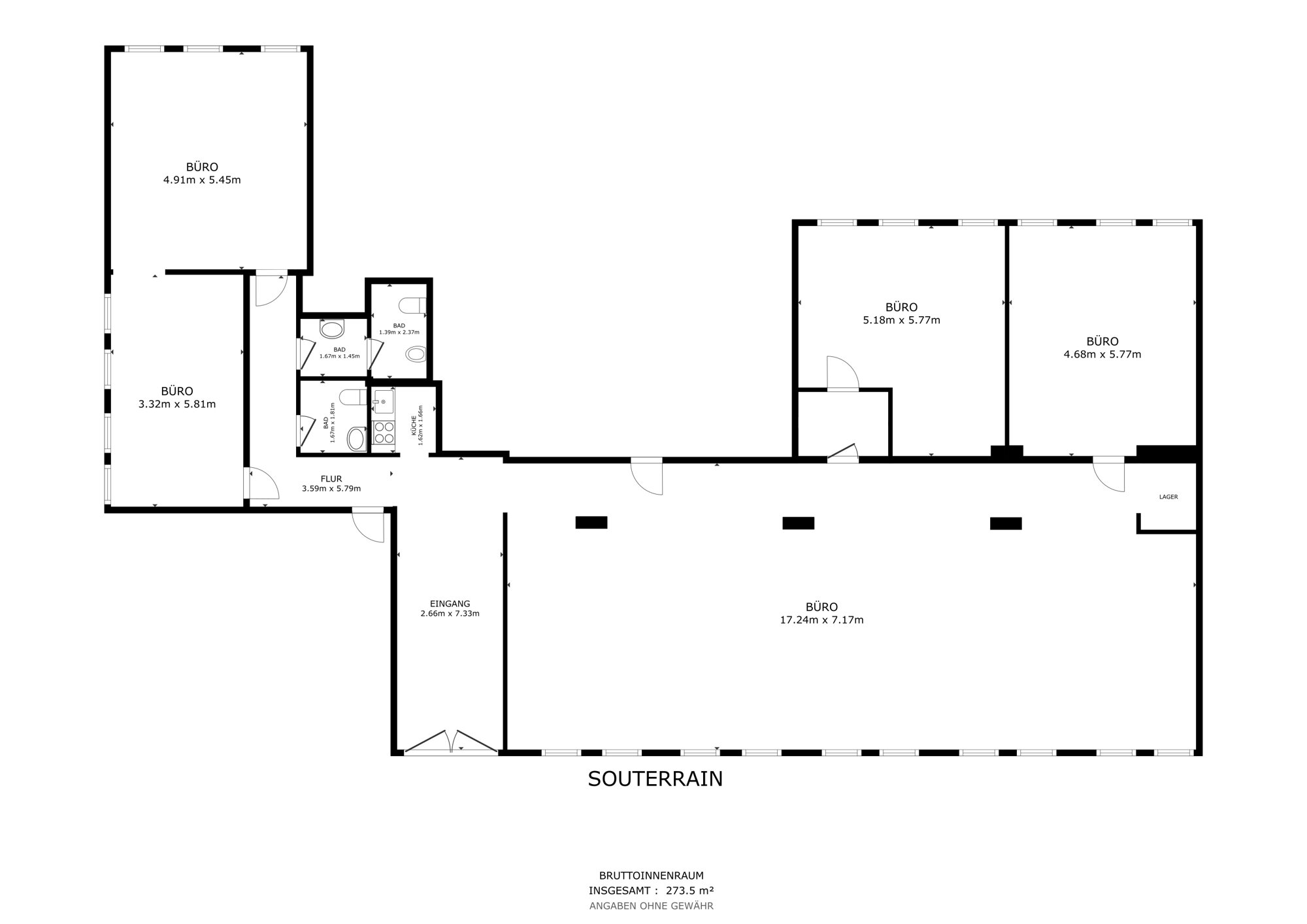 Bürofläche zur Miete provisionsfrei 12 € 1.398,8 m²<br/>Bürofläche ab 124 m²<br/>Teilbarkeit Burgunderstraße 27-31 Heerdt Düsseldorf 40549