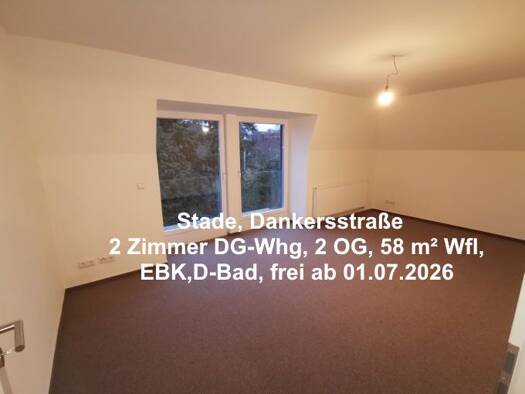 Wohnung zur Miete 695 € 2 Zimmer 58 m² 2. Geschoss frei ab 01.07.2026 Stade 21680