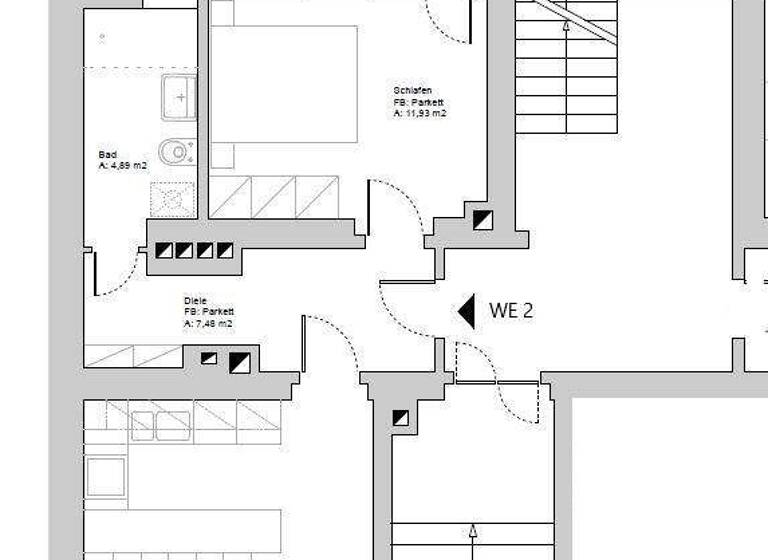 Wohnung zur Miete 406 € 2 Zimmer 50,8 m² EG frei ab 01.05.2026 Schloßteichstraße 9 Schloßchemnitz Chemnitz 09113