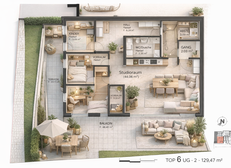 Terrassenwohnung zum Kauf 732.000 € 4 Zimmer 129,5 m² frei ab 14.05.2027 Plainfeld 5325