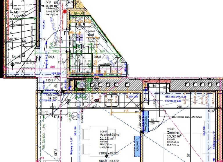 Wohnung zur Miete 740 € 2 Zimmer 52,9 m² Wien 1100