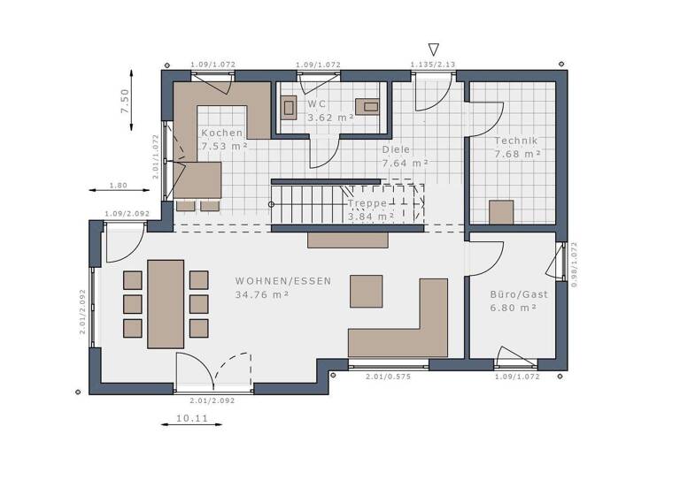 Einfamilienhaus zum Kauf provisionsfrei 689.000 € 5 Zimmer 134 m² 450 m² Grundstück Buchholz Buchholz in der Nordheide 21244