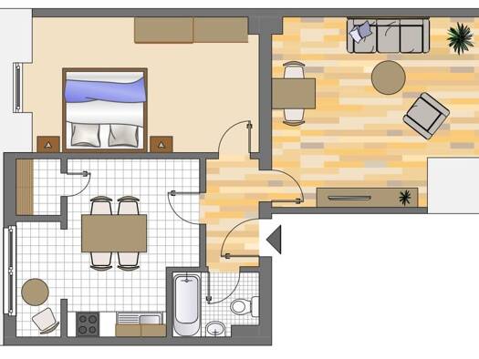 Wohnung zur Miete 419 € 2 Zimmer 55 m² 2. Geschoss frei ab 01.11.2026 Thorner Straße 3 Sodingen Herne 44627