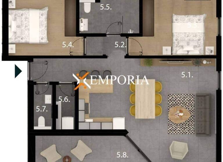 Wohnung zum Kauf 277.710 € 3 Zimmer 93 m² 2. Geschoss Sveti Filip i Jakov