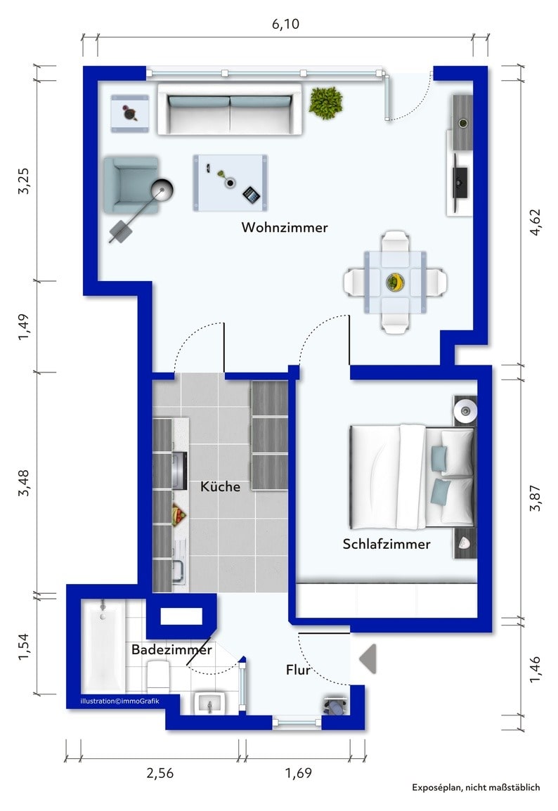 Wohnung zum Kauf 62.000 € 2 Zimmer 52 m²<br/>Wohnfläche Twischkamp Bremerhaven 27576