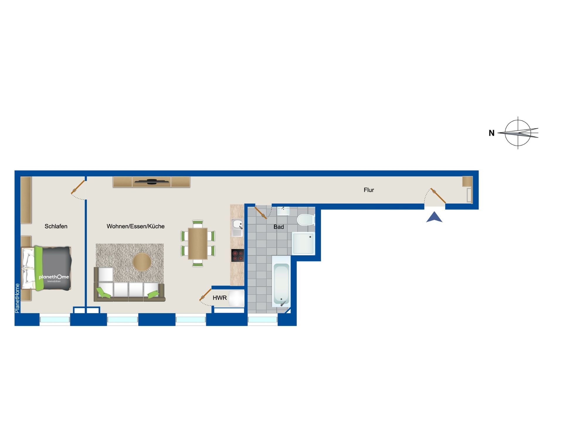 Wohnung zum Kauf 449.000 € 2 Zimmer 77 m²<br/>Wohnfläche Altstadt - Nord Köln 50668