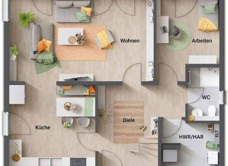 Stadthaus zum Kauf provisionsfrei 363.750 € 5 Zimmer 152 m² 600 m² Grundstück Riemsloh Melle 49328