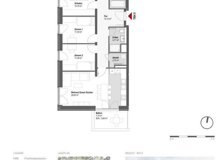 Wohnung zum Kauf - Erstbezug provisionsfrei 885.000 € 4 Zimmer 99,6 m² 5. Geschoss Niendorfer Weg 11-15 Groß Borstel Hamburg / Groß Borstel 22453