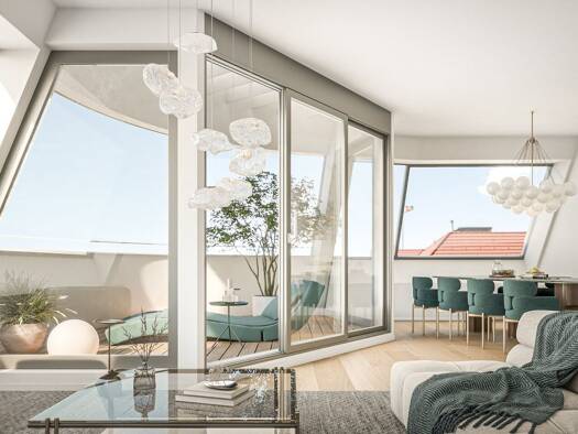 Wohnung zum Kauf - Erstbezug 2.395.000 € 5 Zimmer 151,6 m² 5. Geschoss Untere Weißgerberstraße 17 Landstraße 1030