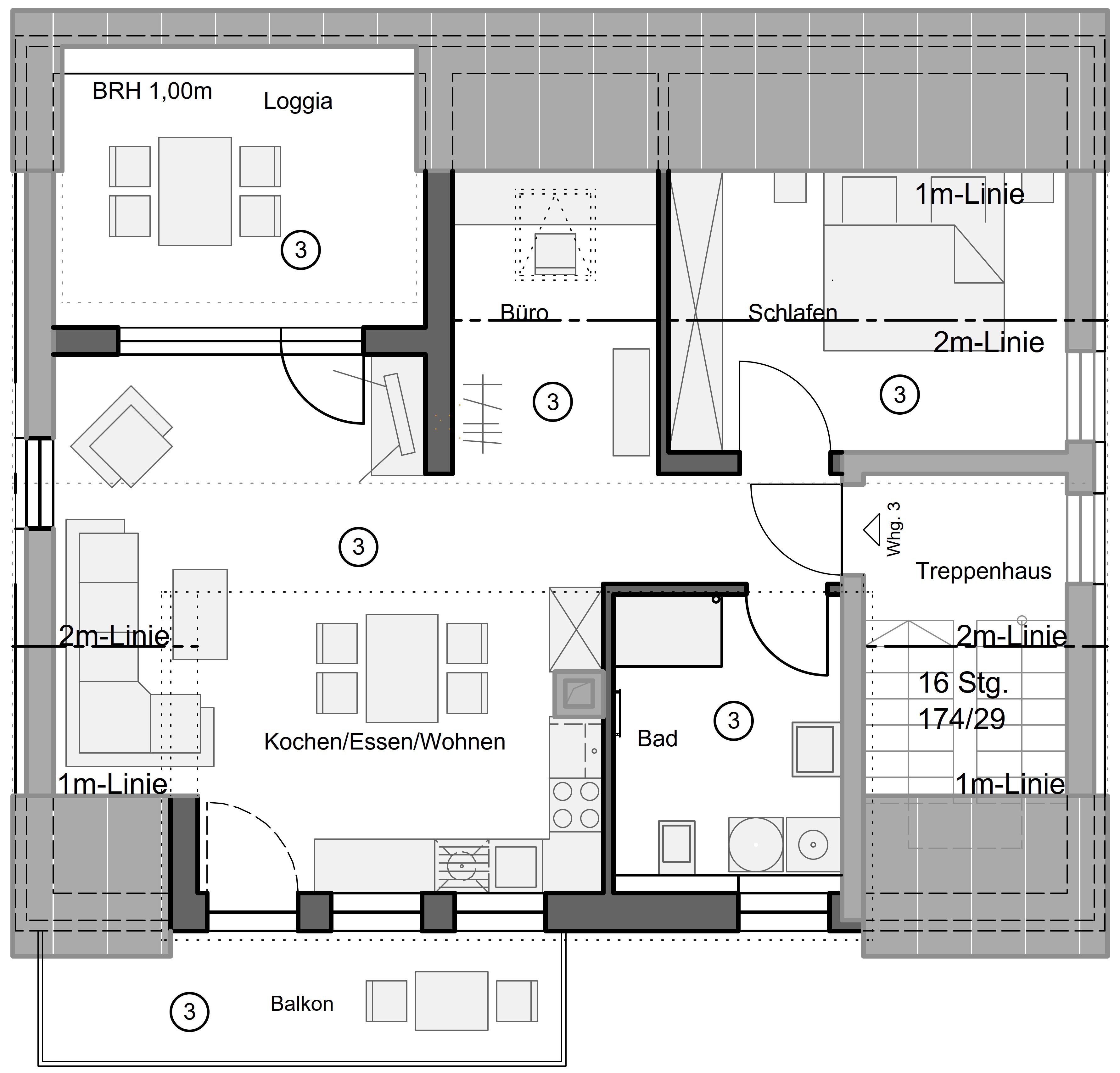 Wohnung zum Kauf provisionsfrei 287.518 € 2 Zimmer 64,7 m²<br/>Wohnfläche 3.<br/>Geschoss Jägerstraße 22 Fichtenbühl Weiden in der Oberpfalz 92637