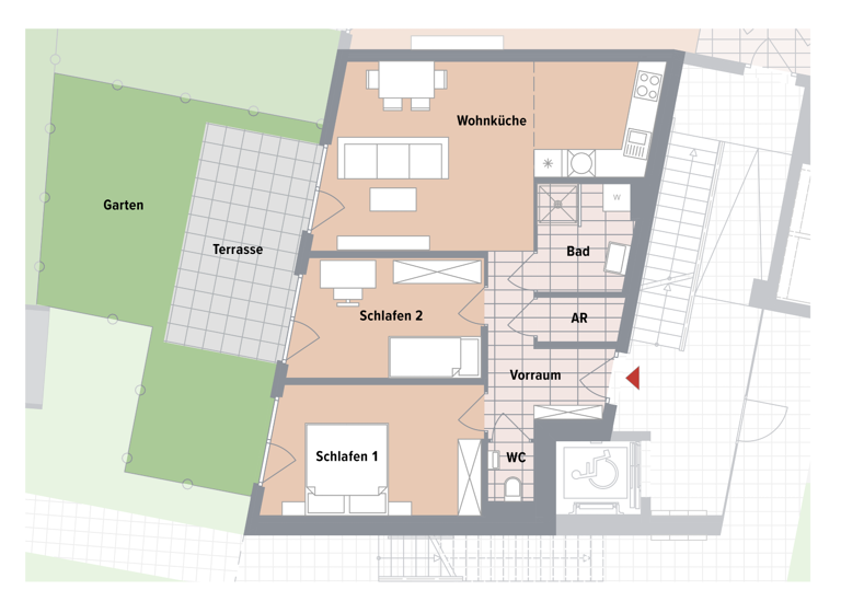 Wohnung zum Kauf - Erstbezug 393.600 € 3 Zimmer 63,2 m² Wien, Liesing 1230
