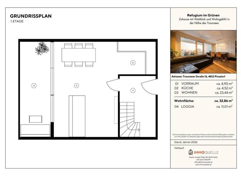 Wohnung zum Kauf 365.000 € 4 Zimmer 104 m² Pinsdorf 4812