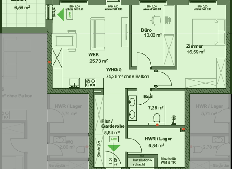 Wohnung zum Kauf 371.488 € 3 Zimmer 79 m² 1 Geschosse frei ab 01.06.2027 Besch Perl 66706