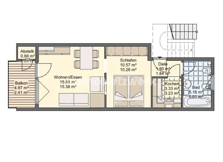 Wohnung zum Kauf 75.000 € 1 Zimmer 43 m² Schonach im Schwarzwald 78136