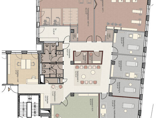 Bürofläche zur Miete provisionsfrei 21 € 1.249,8 m² Bürofläche teilbar ab 368 m² Golzheim Stadtbezirk 1 40476