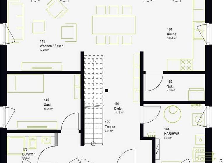 Einfamilienhaus zum Kauf - Erstbezug provisionsfrei 514.219 € 5 Zimmer 162 m² 740 m² Grundstück Nordenholzermoor Hude 27798