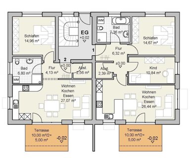 Wohnung zum Kauf provisionsfrei 374.000 € 3 Zimmer 75 m² 1. Geschoss Meitingen Meitingen 86405