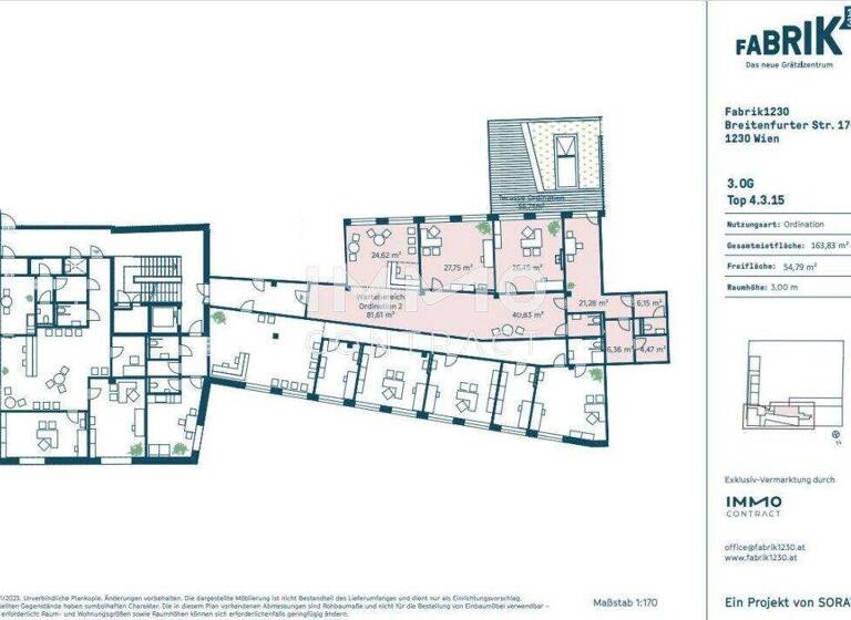Praxis zur Miete - Erstbezug 18 € Wien 1230