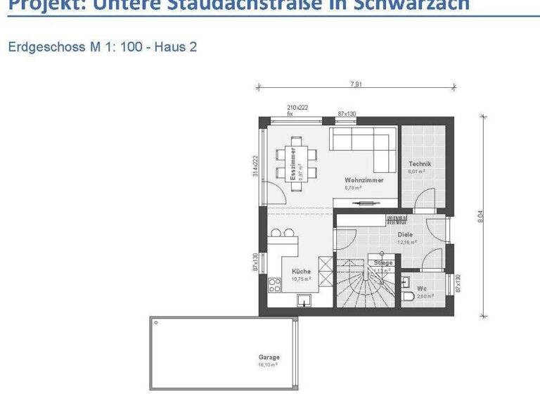 Doppelhaushälfte zum Kauf - Erstbezug 797.500 € 4 Zimmer 100 m² 340 m² Grundstück Untere Staudachstraße Schwarzach 6858