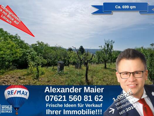 Freizeitgrundstück zum Kauf 699 m² Grundstück Tüllingen Lörrach 79541