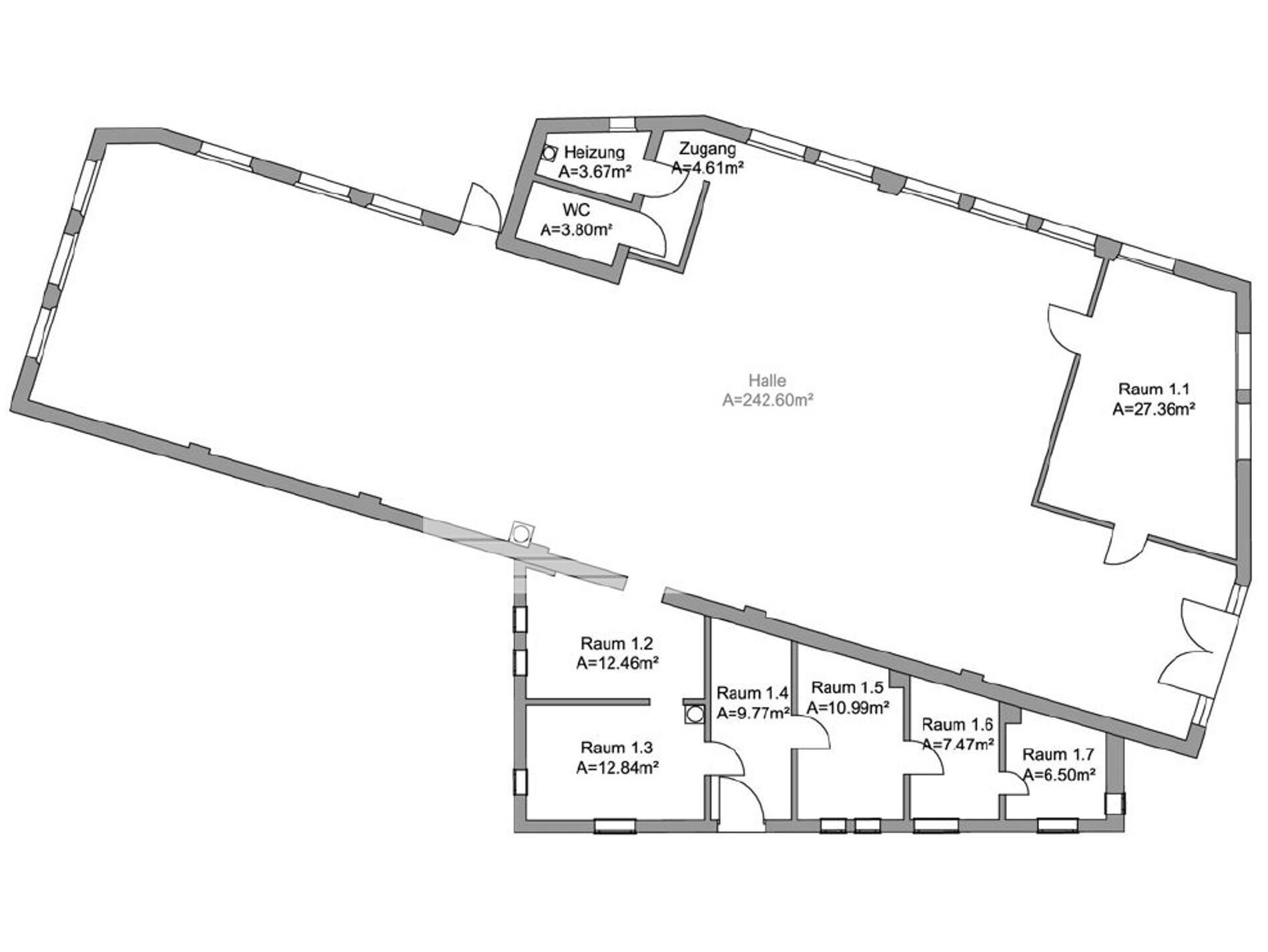 Bürofläche zur Miete 10,50 € 345 m²<br/>Bürofläche ab 60 m²<br/>Teilbarkeit Bielingplatz Nürnberg 90419