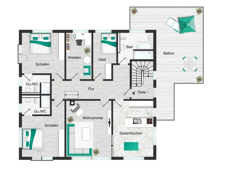 Wohnung zur Miete 1.950 € 5,5 Zimmer 140 m² 2. Geschoss Murg 79730