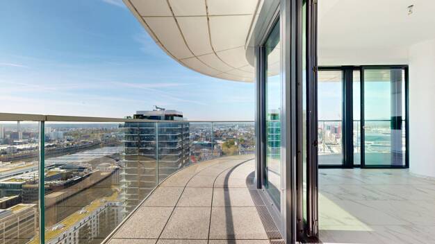Studio zum Kauf 1.290.000 € 4 Zimmer 112 m² 27. Geschoss Gallus Frankfurt am Main 60327