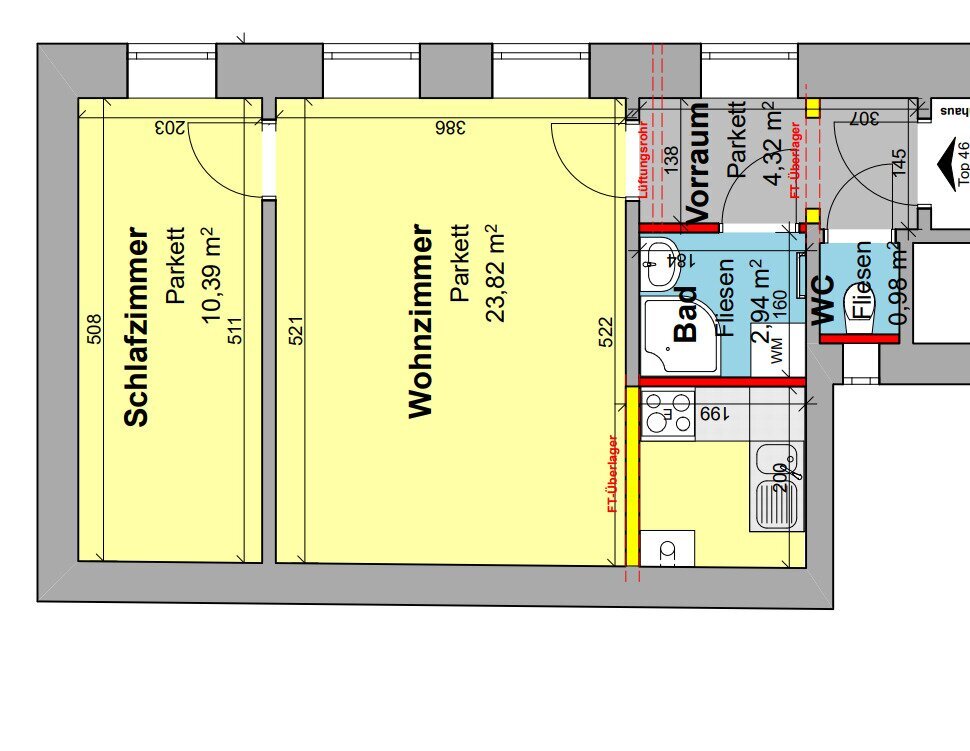 Wohnung zum Kauf 228.890 € 2 Zimmer 43 m²<br/>Wohnfläche 3.<br/>Geschoss Aichholzgasse Wien 1120