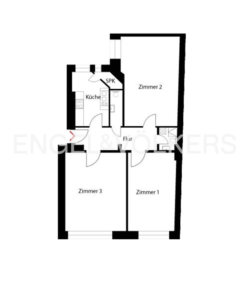 Wohnung zum Kauf 450.000 € 3 Zimmer 90 m²<br/>Wohnfläche 1.<br/>Geschoss Gesundbrunnen Berlin 13359