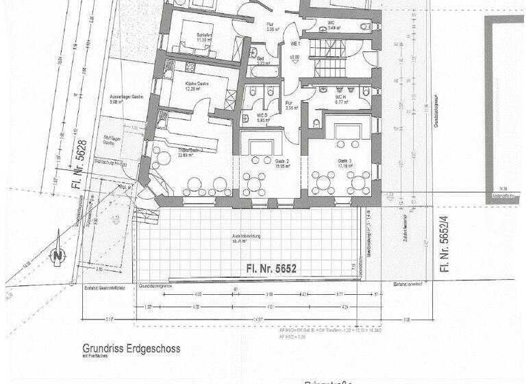Restaurant zur Miete 2.450 € 100 m² Gastrofläche Prinzstraße 11 Innenstadt Augsburg 86153