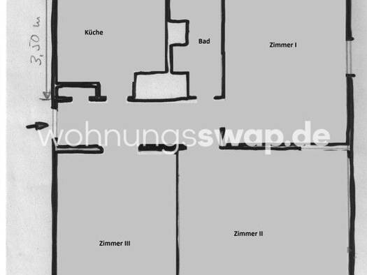 Wohnung zur Miete Tauschwohnung 550 € 3 Zimmer 78 m² 2. Geschoss Prenzlauer Berg Berlin 10409