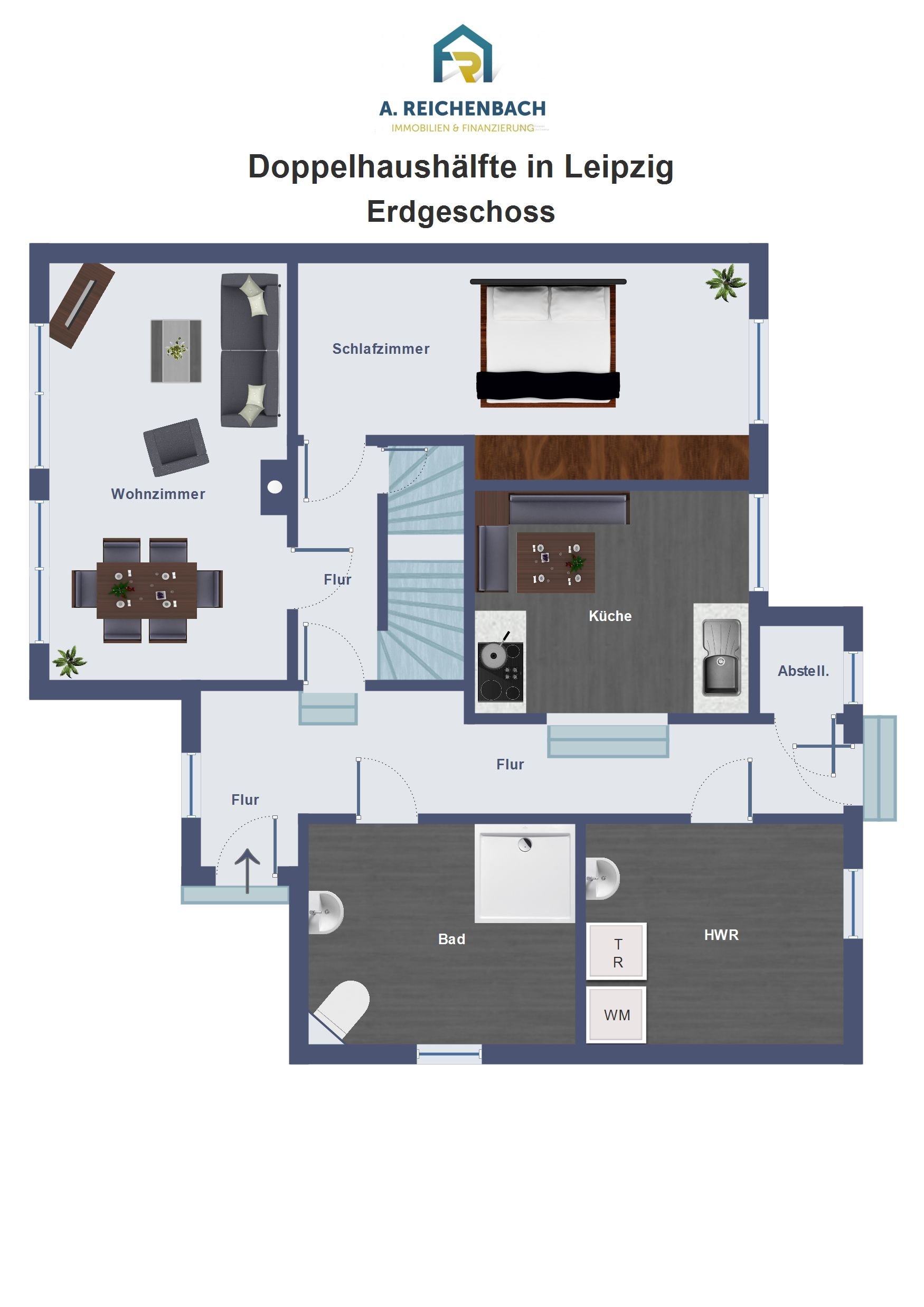 Doppelhaushälfte zum Kauf 335.000 € 7 Zimmer 120 m²<br/>Wohnfläche 970 m²<br/>Grundstück Plaußig-Portitz Leipzig 04349