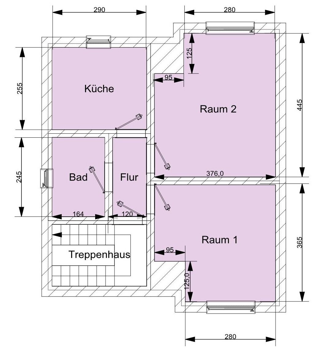 Wohnung zur Miete 334 € 2 Zimmer 45 m²<br/>Wohnfläche 2.<br/>Geschoss Linderhauser Str. 22 Schwelm 58332