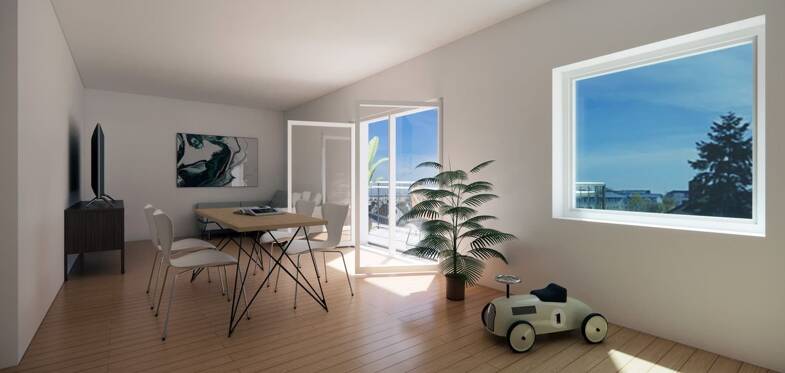 Penthouse zum Kauf provisionsfrei 424.900 € 3 Zimmer 58,4 m² Dachgeschoss, 3. Geschoss frei ab sofort Schniegling Nürnberg 90427