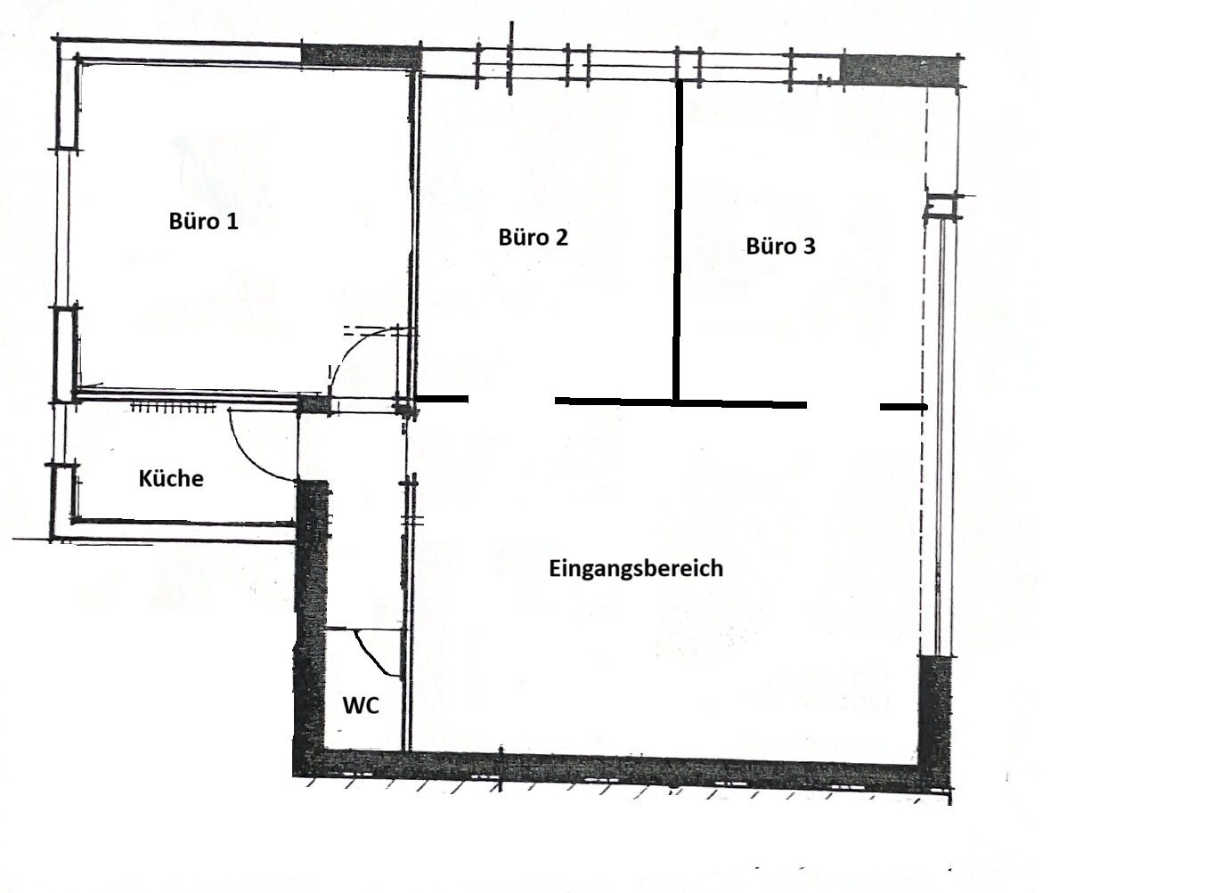 Büro-/Praxisfläche zur Miete provisionsfrei 910 € 3 Zimmer 80 m²<br/>Bürofläche Hauptstraße 14a Bötzingen 79268