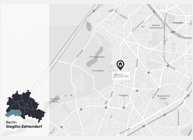 Wohnung zum Kauf provisionsfrei 597.900 € 4 Zimmer 120,3 m² 2. Geschoss Clayallee 230 Dahlem Berlin 14195