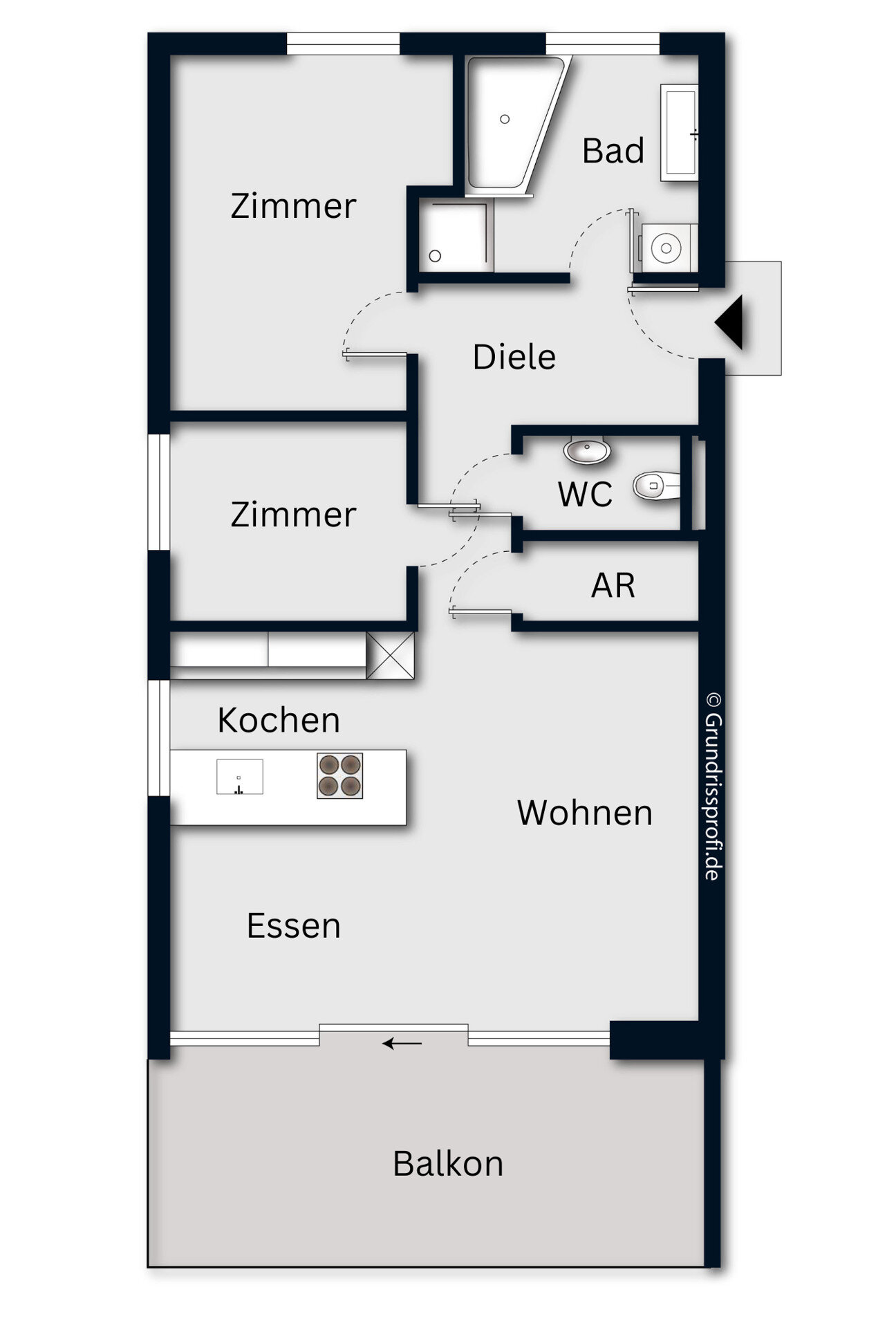 Wohnung zum Kauf 420.000 € 3 Zimmer 77,5 m²<br/>Wohnfläche Grüttstraße 1 Lustenau 6890