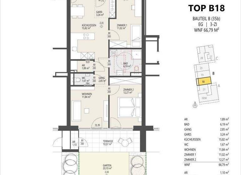 Wohnung zum Kauf - Erstbezug 568.000 € 3 Zimmer 66,8 m² Schützenstraße 35 Arzl Innsbruck 6020