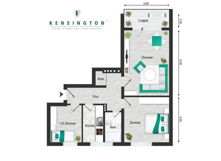 Wohnung zum Kauf 299.000 € 2,5 Zimmer 61 m² Moabit Berlin 10551