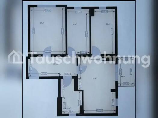 Wohnung zur Miete Tauschwohnung 760 € 3 Zimmer 80 m² 3. Geschoss Löbtau-Nord Dresden 01159