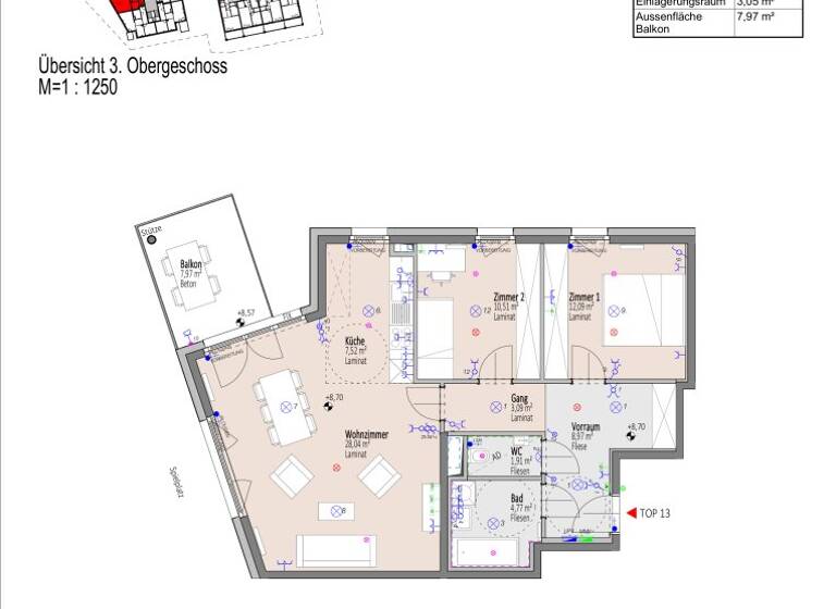 Wohnung zum Kauf - Erstbezug 255.435 € 3 Zimmer 76,9 m² 3. Geschoss Elisabeth Bollenberger - Gasse Wiener Neustadt 2700