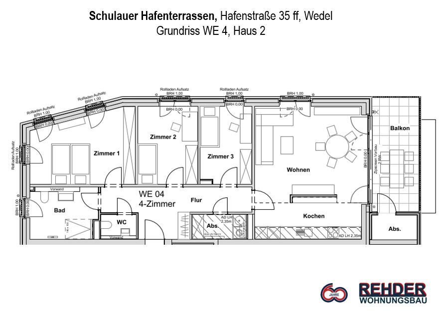 Wohnung zum Kauf provisionsfrei 830.000 € 4 Zimmer 120 m²<br/>Wohnfläche 1.<br/>Geschoss Hafenstraße 35 Wedel 22880