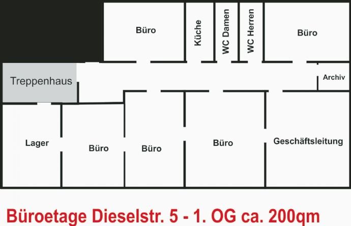 Bürofläche zur Miete provisionsfrei 169 € 1 Zimmer 25 m²<br/>Bürofläche Haan Haan 42781