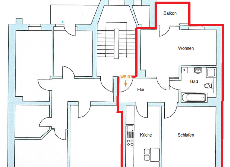 Wohnung zum Kauf 58.000 € 2 Zimmer 65,2 m² 1. Geschoss Gablenz Chemnitz 09126